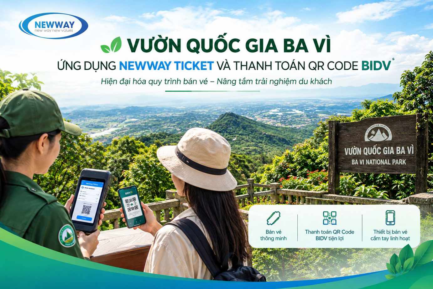 Vườn Quốc gia Ba Vì: Khi công nghệ bán vé và thanh toán QR Code mở lối cho du lịch xanh hiện đại